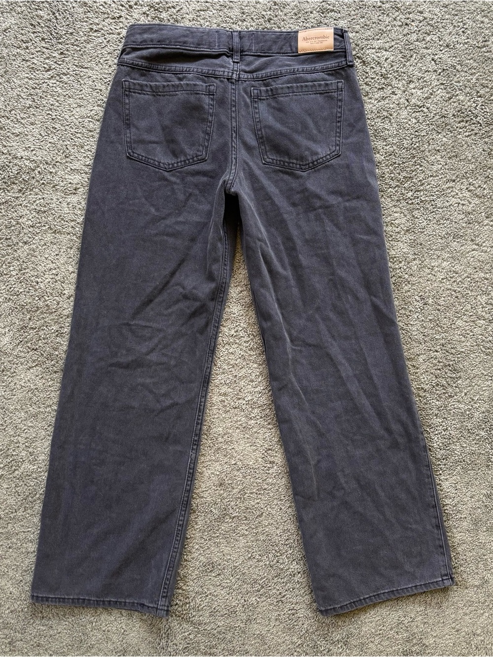Abercrombie Kids Low Rise Baggy Jeans Size 11/12 Black